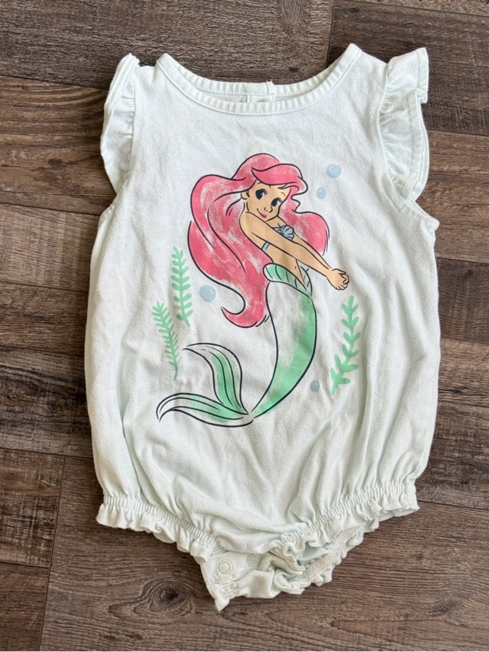 Disney Littler Mermaid One-Piece Ruffled Romper
